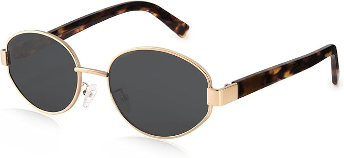 FURTALK Retro Oval Sunglasses Womens UV400 Protection Trendy Sun Glasses Sunnies Shades FT8219 | Amazon (US)