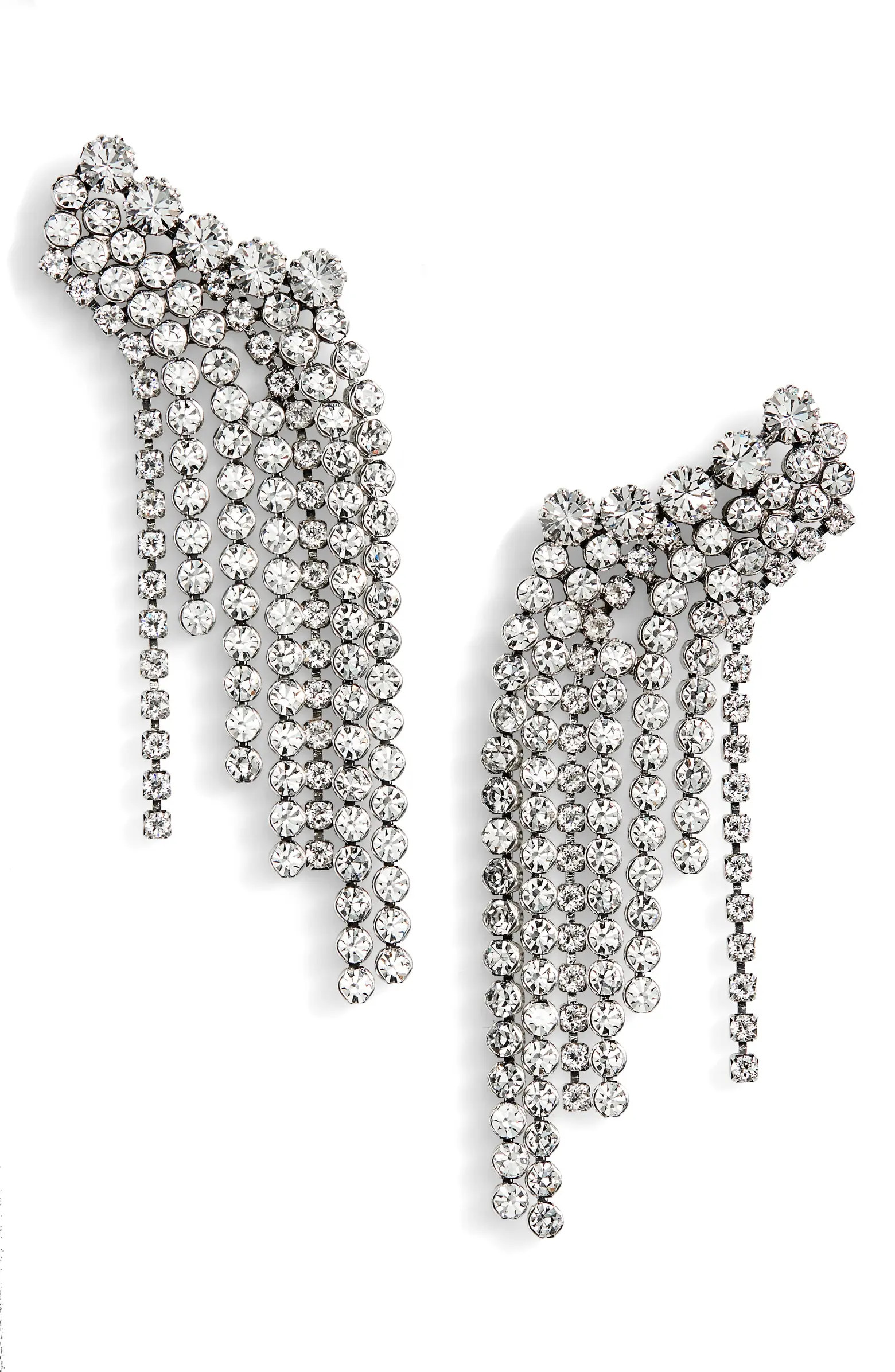 Isabel Marant Wild Show Crystal Fringe Drop Earrings | Nordstrom | Nordstrom