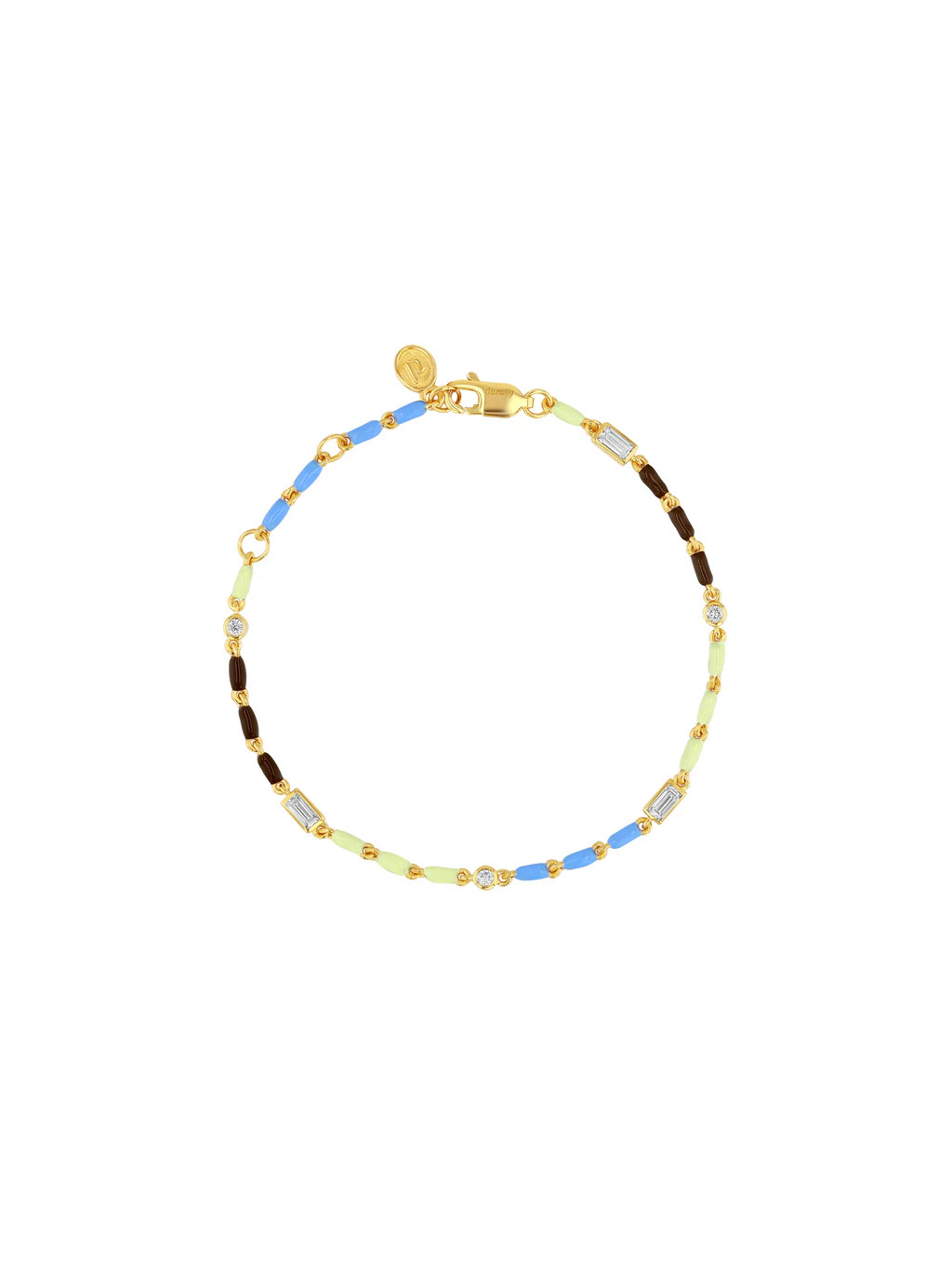 ENAMEL MOISSANITE BRACELET IN LUNE | Dorsey