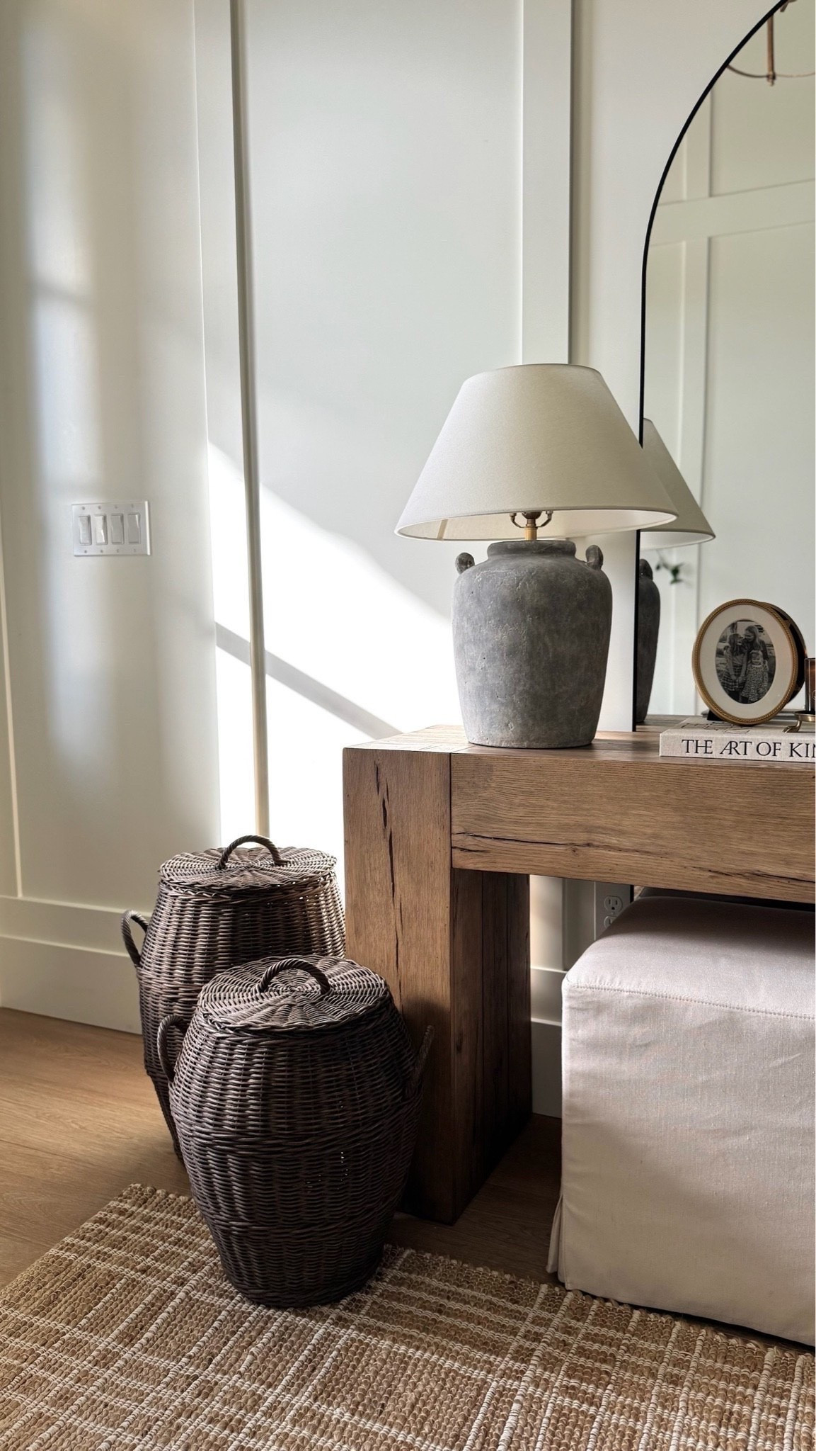 This gorgeous textured table lamp and these lidded baskets are 30% off right now at McGee & Co! I have loved having them in our entryway. So much charm and texture!

#LTKHome #LTKSaleAlert