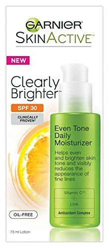 Garnier SkinActive Clearly Brighter SPF 30 Face Moisturizer with Vitamin C, 2.5 Fl Oz (Pack of 1) | Amazon (US)