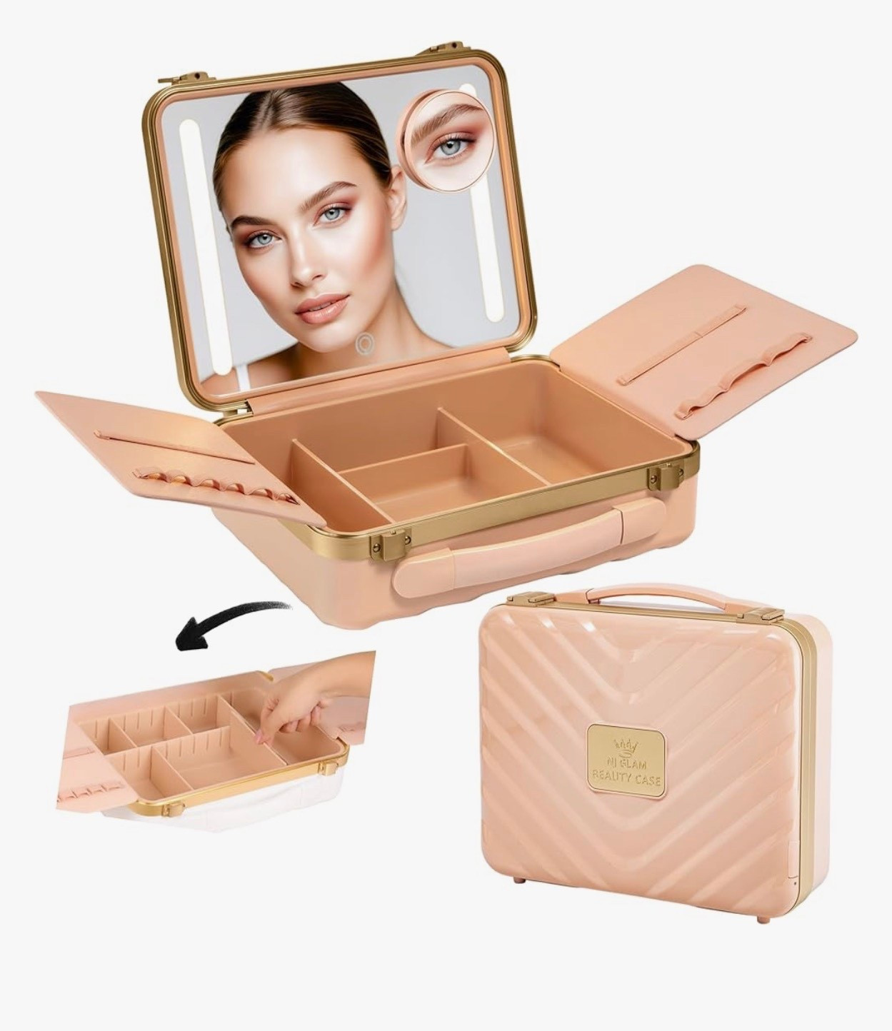 Travel Makeup Case with LED Mirror

#LTKmorningroutine #LTKBeauty #LTKselfcare