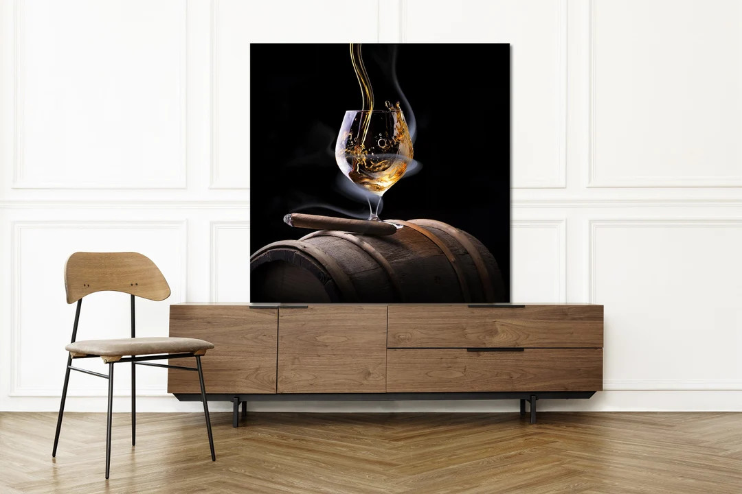 Glass of whiskey Bar artwork Man cave wall art Whiskey wall art Splash scotch art Dining kitchen ... | Etsy (US)