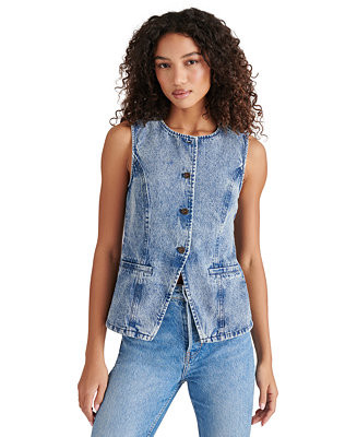 Steve Madden Women's Wesley Denim Vest - Macy's | Macy's