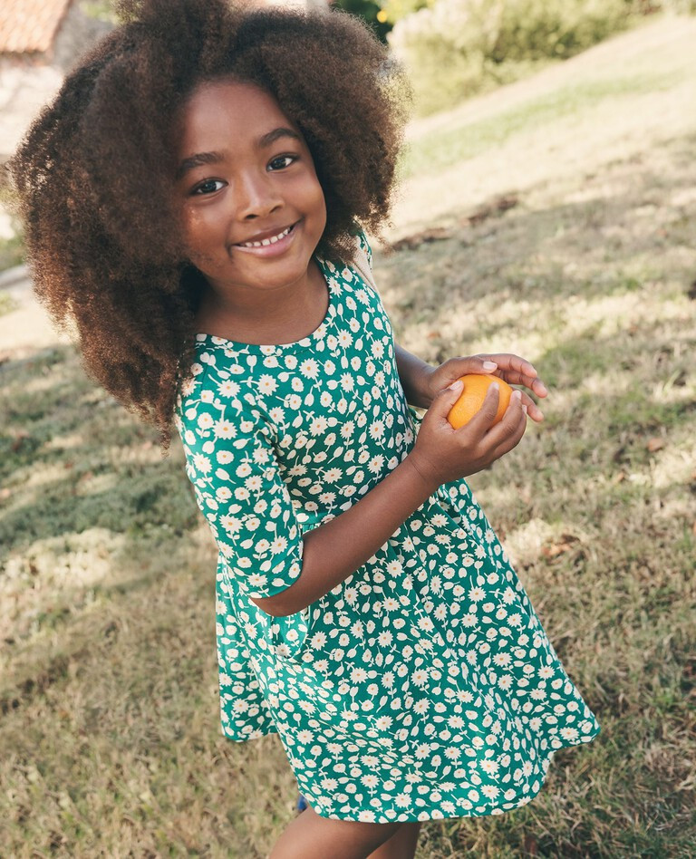 Print Super Soft Skater Dress | Hanna Andersson