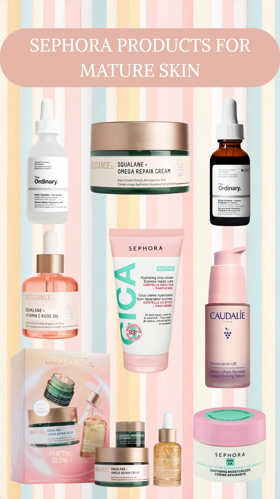 Some of my favorite skincare products for mature skin, all from Sephora! 

#LTKgrwm #LTKselfcare #LTKBeauty