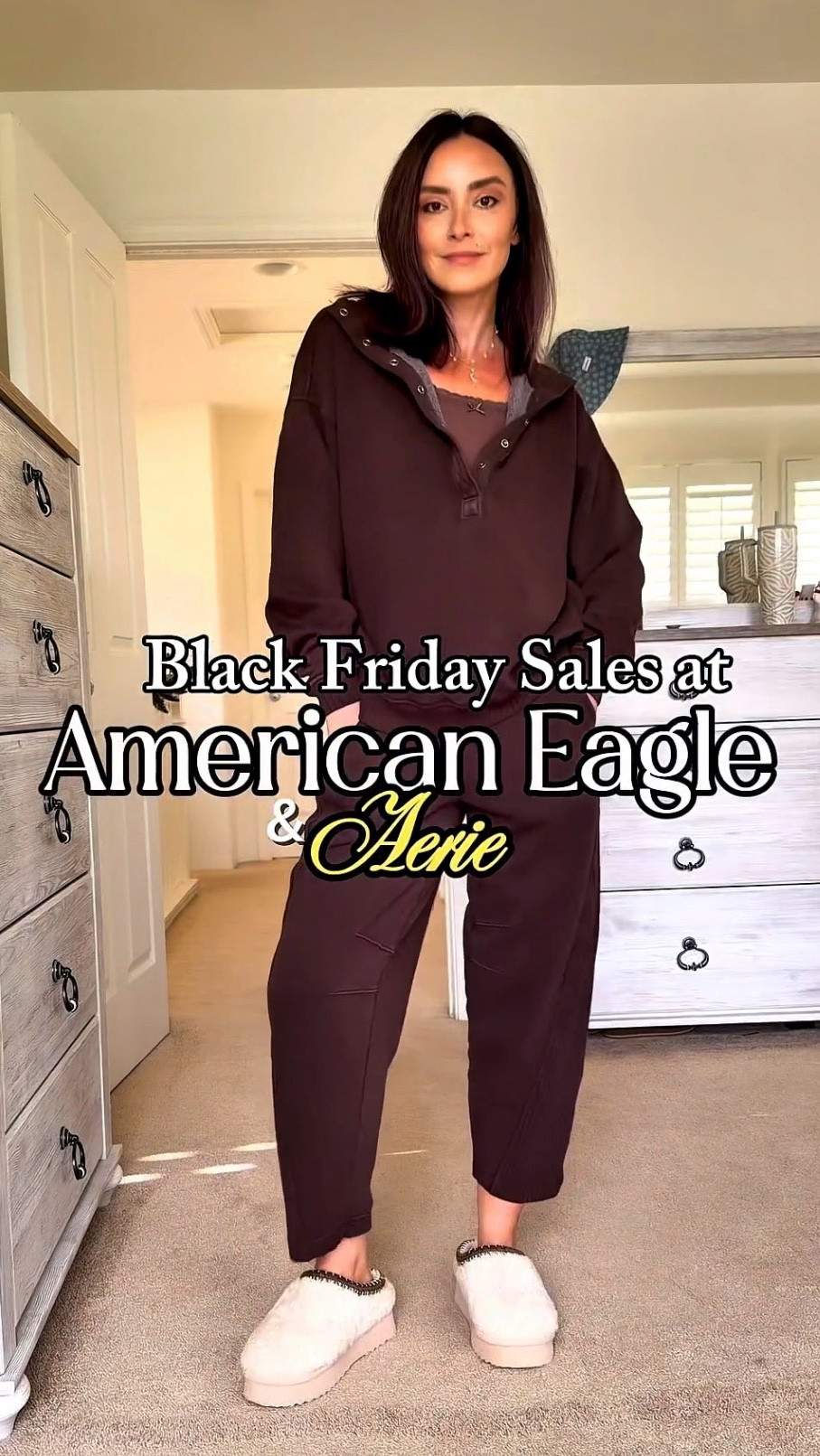 I’m a sucker for comfy set season!!

Big deals for Black Friday have already started. 
Sharing all my favorite purchases from @AmericanEagle + @Aerie

Sizing:
Tops: xs/sm
Bottoms: xs/sm
Shoe: 7

American Eagle, Aerie, holiday haul, Black Friday, Amazon finds, Steve Madden, Ugg, sweat sets, matching sets, gifting, for her, for teens, Nicki Bunting

#LTKSaleAlert #LTKHoliday #LTKGiftGuide