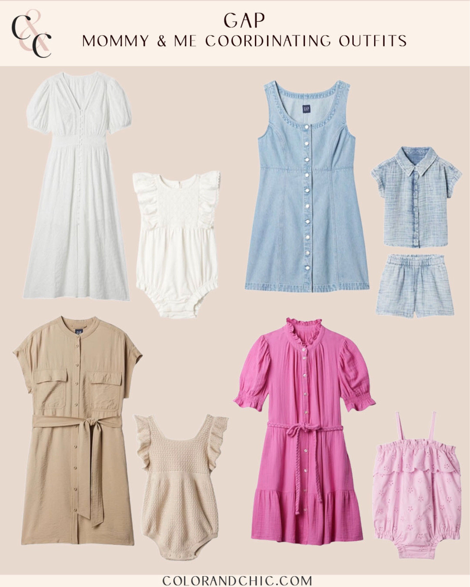 Coordinating Mommy & Me outfits for baby girl and i! I love the matching colors for summer. Super fun and easy to mix and match! @gap #ad #howyouweargap

#LTKBaby #LTKStyleTip