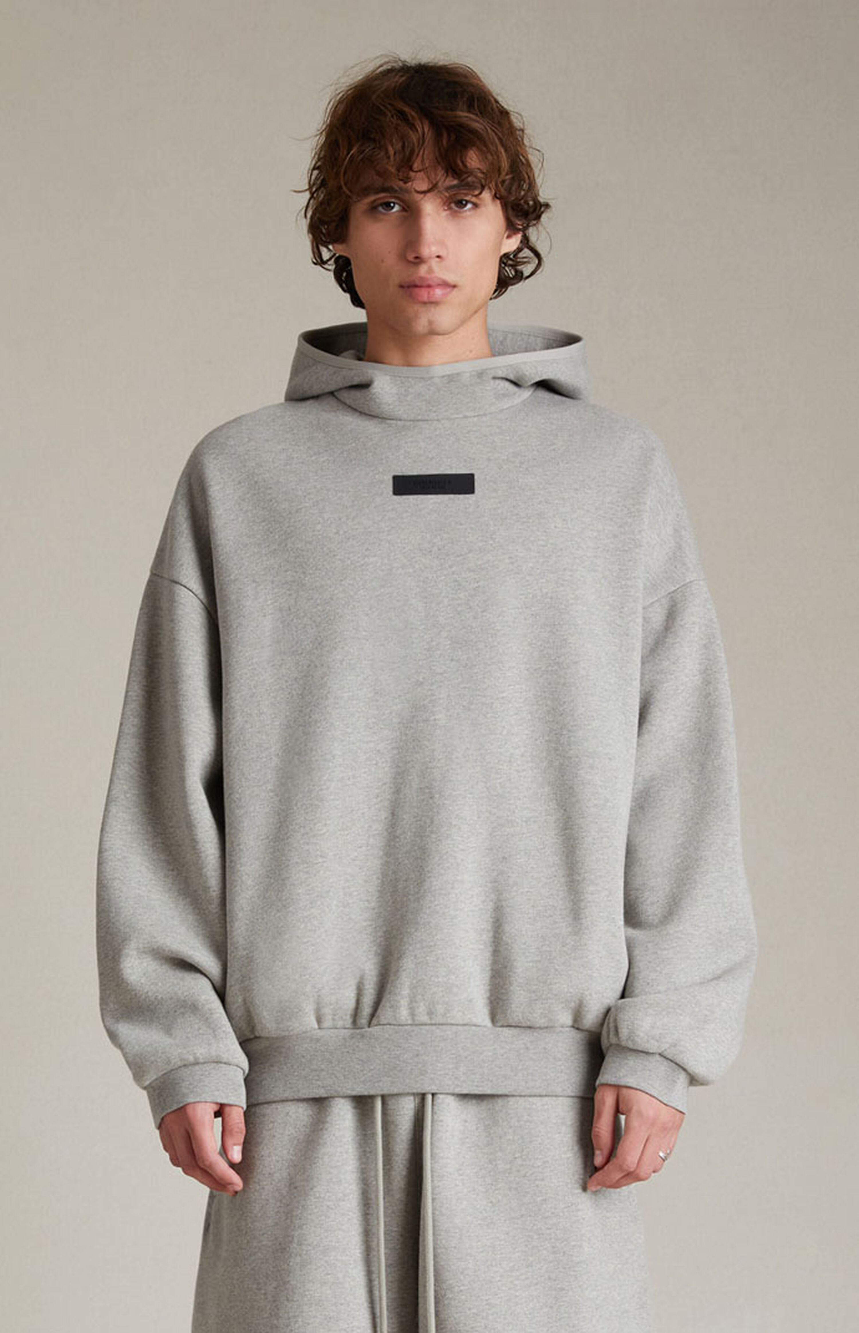 Fear of God Essentials Dark Heather Oatmeal Hoodie | PacSun | PacSun