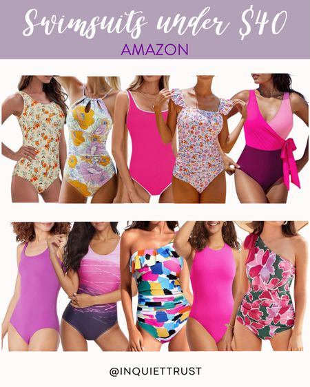 These one piece swimsuits from Amazon would be perfect for your next vacation this Spring and Summer! Choose from floral to cute and colorful prints!
#modestswimwear #beachready #resortwear #fashionfinds

#LTKswim #LTKsalealert #LTKSeasonal