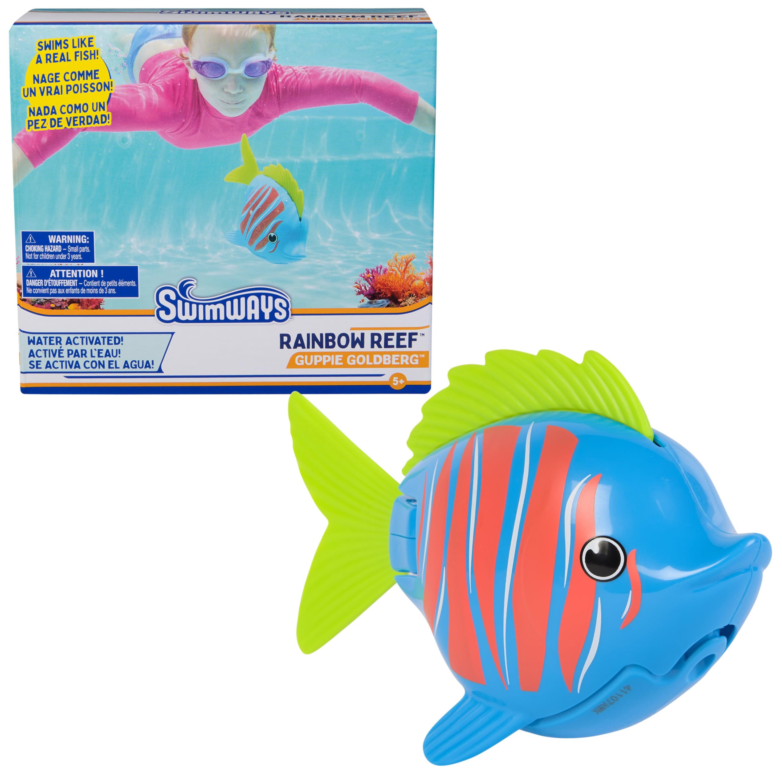 SwimWays Rainbow Reef Fish Toy, Kids Swimming Accessories & Water Toys, Learn to Swim Pool Toys f... | Amazon (US)