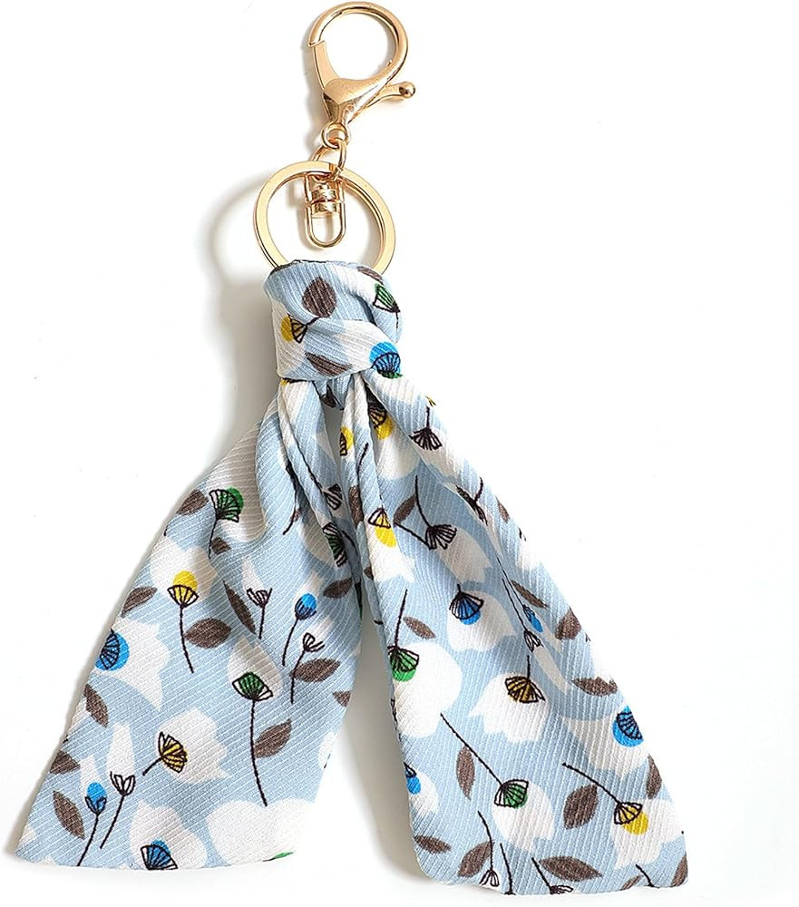 Tulip silk scarf bag charm for purse handbag keychain charm | Amazon (US)