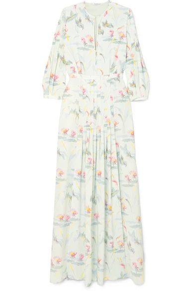 Vilshenko - Eloise Floral-print Silk Maxi Dress - Ivory | NET-A-PORTER (UK & EU)