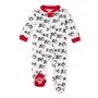 Hugs & Kisses XOXO Organic Baby Zip Front Loose Fit Footed Valentine's Day Pajamas | Burts Bees Baby