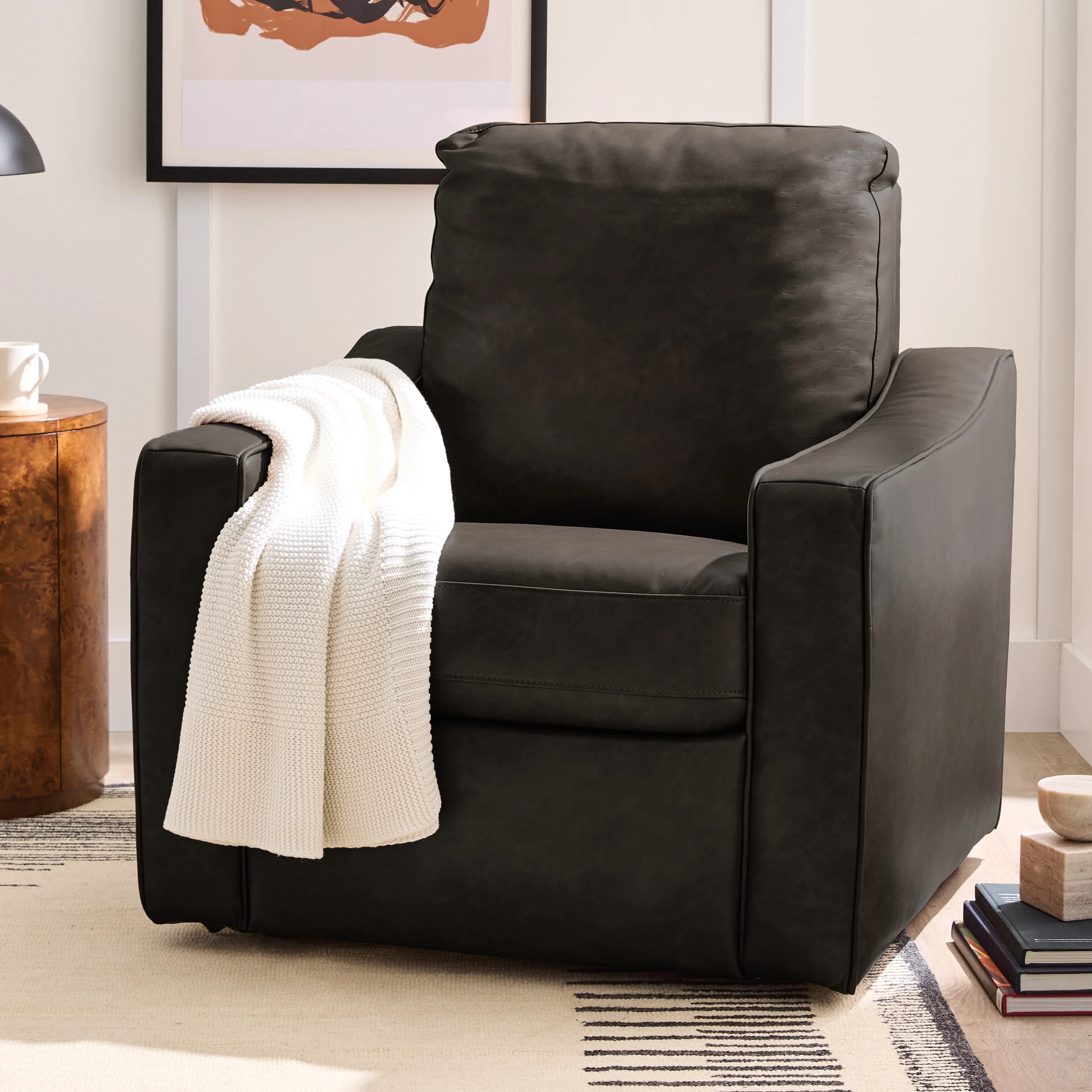 Better Homes & Gardens Allen Power Recliner, Dark Espresso Faux Leather | Walmart (US)
