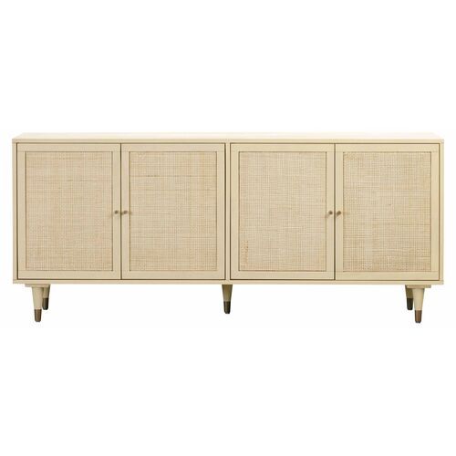 Wyatt Rattan Cane Sideboard, Cream | One Kings Lane