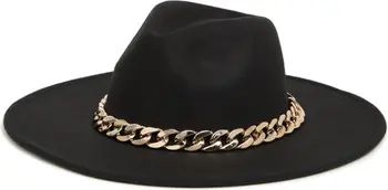 Vince Camuto Chunky Chain Felt Panama Hat | Nordstromrack | Nordstrom Rack