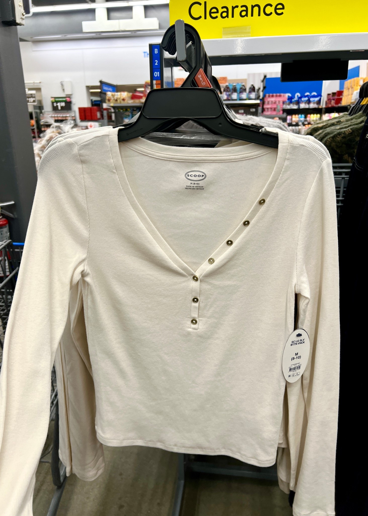 Scoop Women’s Ribbed V Neck Henley Top with Long Sleeves, Sizes XS-XXL at Walmart 

#LTKSeasonal #LTKSaleAlert #LTKMidsize