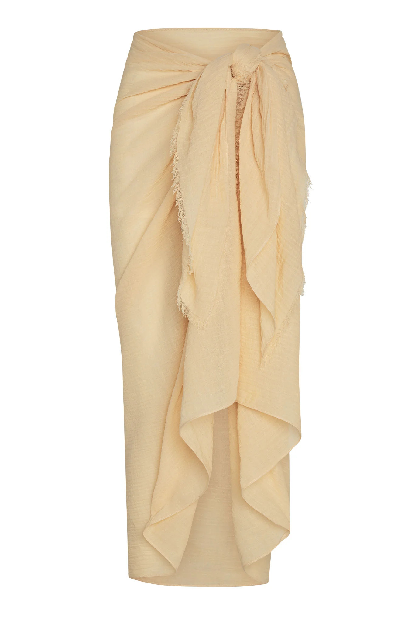 St. Tropez Sarong - Raffia Crinkle Linen | Monday Swimwear