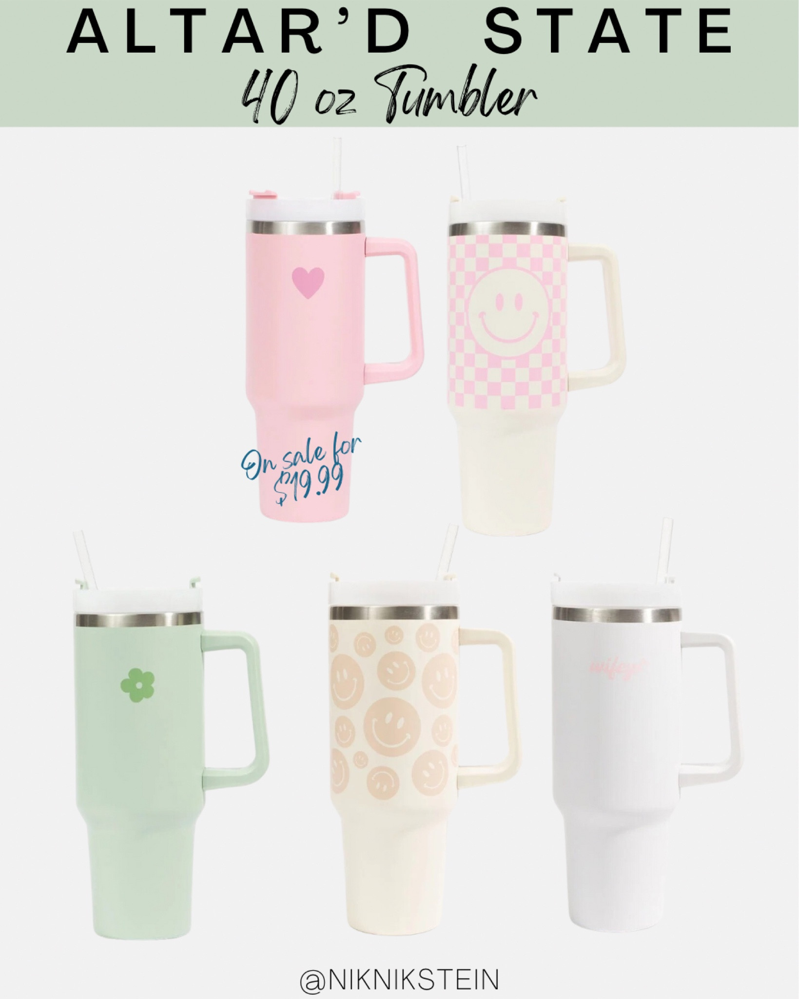 ALTAR’D State Tumbler // Stanley Dupe // 40 oz Tumbler // cute tumblers // girly tumbler 

#LTKhome #LTKunder50 #LTKunder100