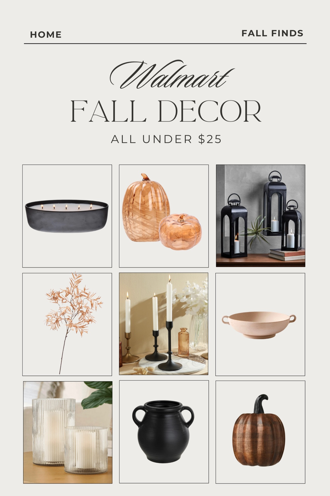 Fall decor all under $25 at Walmart! Found lots of cute neutral pieces to keep out all season! 

Fall home decor // decor under $25 // Walmart finds 

#LTKFindsUnder50 #LTKSeasonal #LTKHome