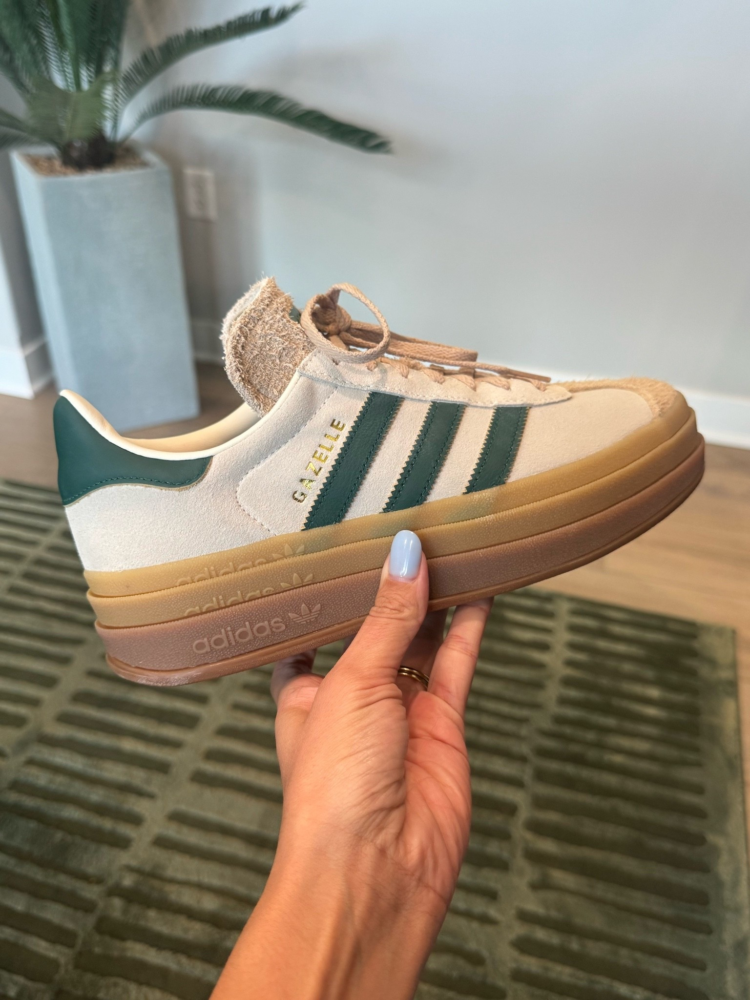 My new adidas gazelles!! I sized down a 1/2 size!

#LTKgrwm #LTKootd #LTKdayinmylife