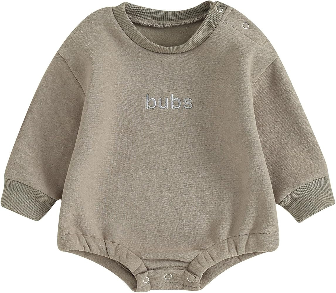 VISGOGO Newborn Infant Baby Boy Girls Oversized Romper Little Dude Sweater Onesie Coming Home Out... | Amazon (US)