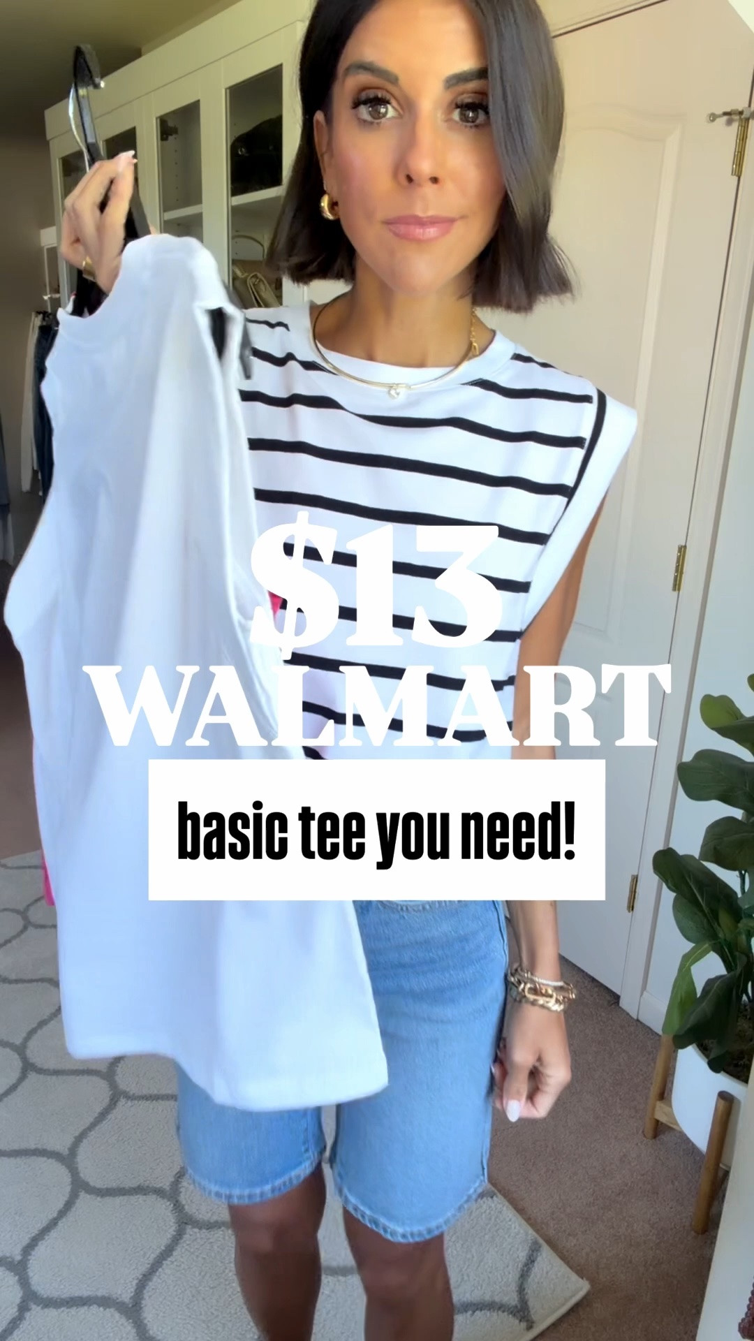 The $13 Walmart tee you need! I’m 5’5 and in size small in tees, blazer, skort, and sweater. Size 0 in jeans and shorts

#LTKSaleAlert #LTKootd #LTKmomlife