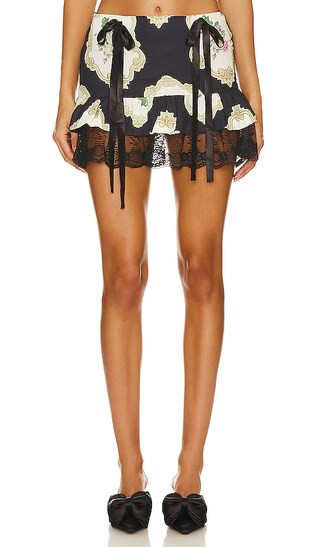 Renaissance Rose Tutu Skirt in Black | Revolve Clothing (Global)