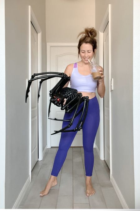 Cheers to the comfiest workout set and spooky season just around the corner! ☕️🕷️💜

#LTKFitness #LTKFind #LTKU