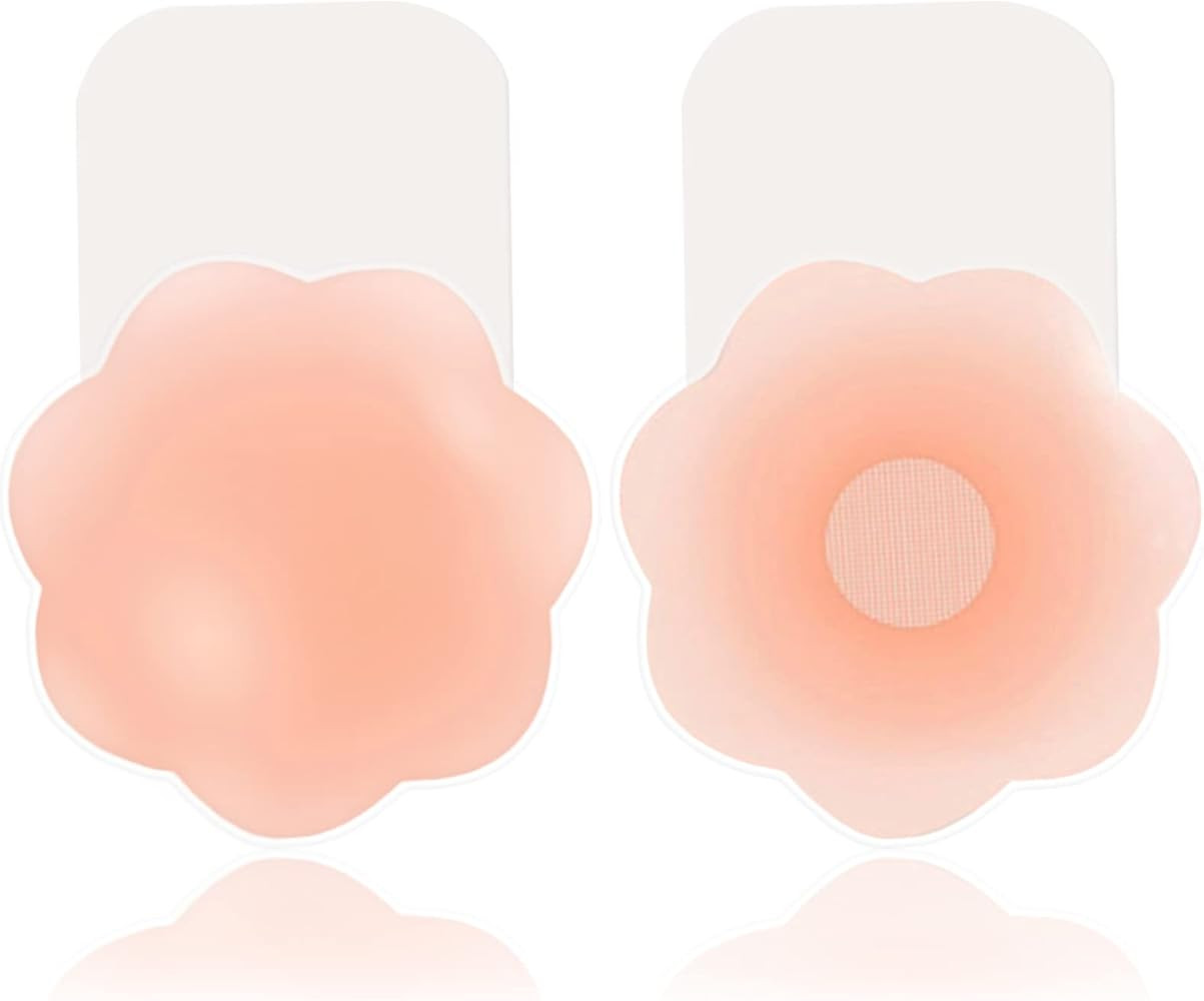 Sticky Bra for Breast Lift Pasties Nipple Covers Invisible Silicone Adhesive Bra Petals Stick on Bra | Amazon (US)