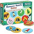 Matching Memory Game for Kids - 32pc Summer Camp Concentration Memory Card Matching Games for Chi... | Amazon (US)