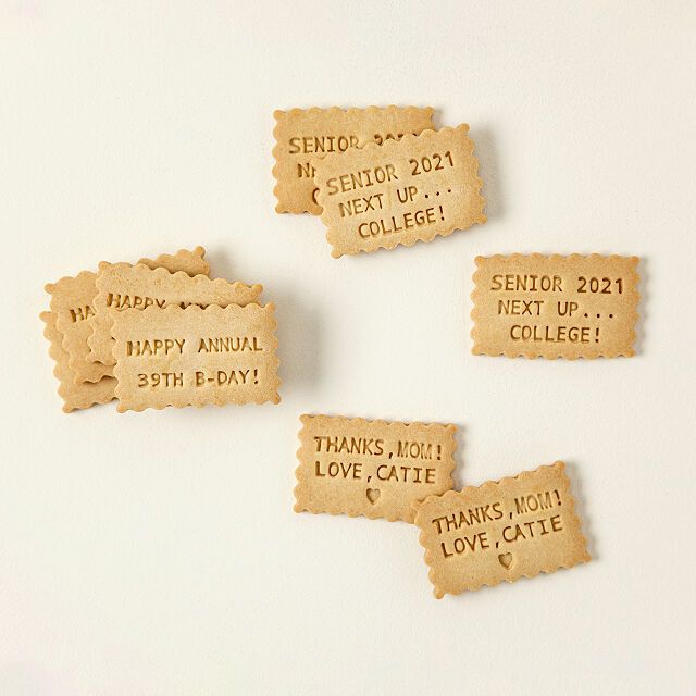 Custom Message Shortbread Cookies | UncommonGoods