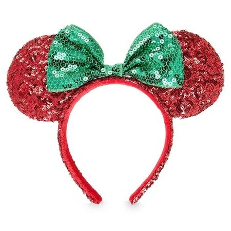Disney Parks Christmas Minnie Mouse Sequined Holiday Ear Headband New with Tags | Walmart (US)