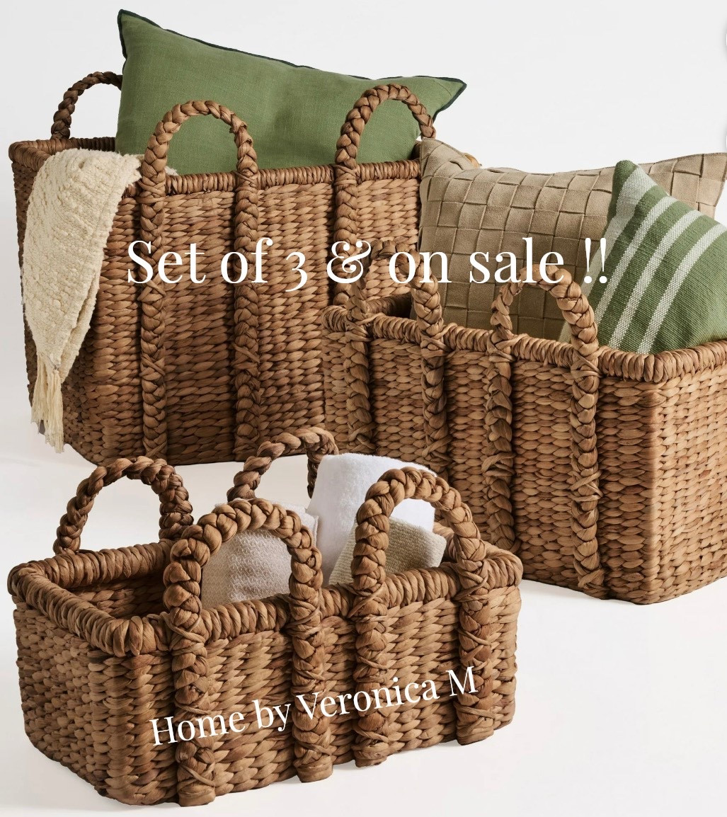 Set of three and the price is marked down way more affordable than Pottery Barn. Get the perfect look for less with this set of three baskets that come in two different colors. 

#LTKU #LTKHome #LTKSaleAlert