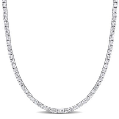 EVERLY JEWELRY  |   Sterling Silver 12 1/2 CT DEW Created Moissanite-White Necklace | Target