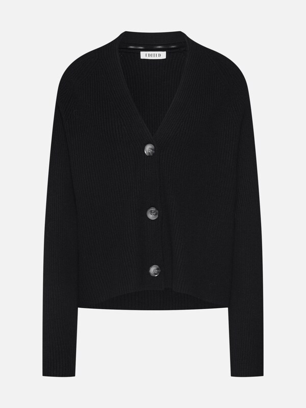 EDITED Strickjacke 'Logan' in schwarz | ABOUT YOU (DE)