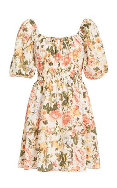Nikoleta Floral Linen Mini Dress | Moda Operandi (Global)