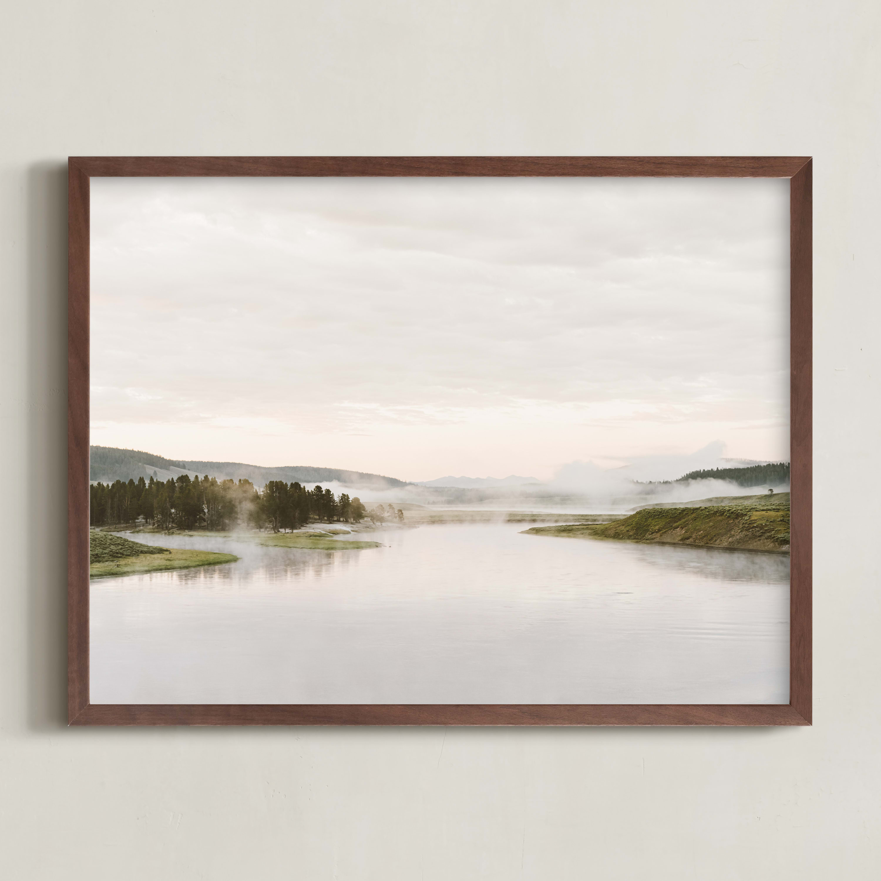 "Misty lake" - Photography Limited Edition Art Print by Kamala Nahas. | Minted