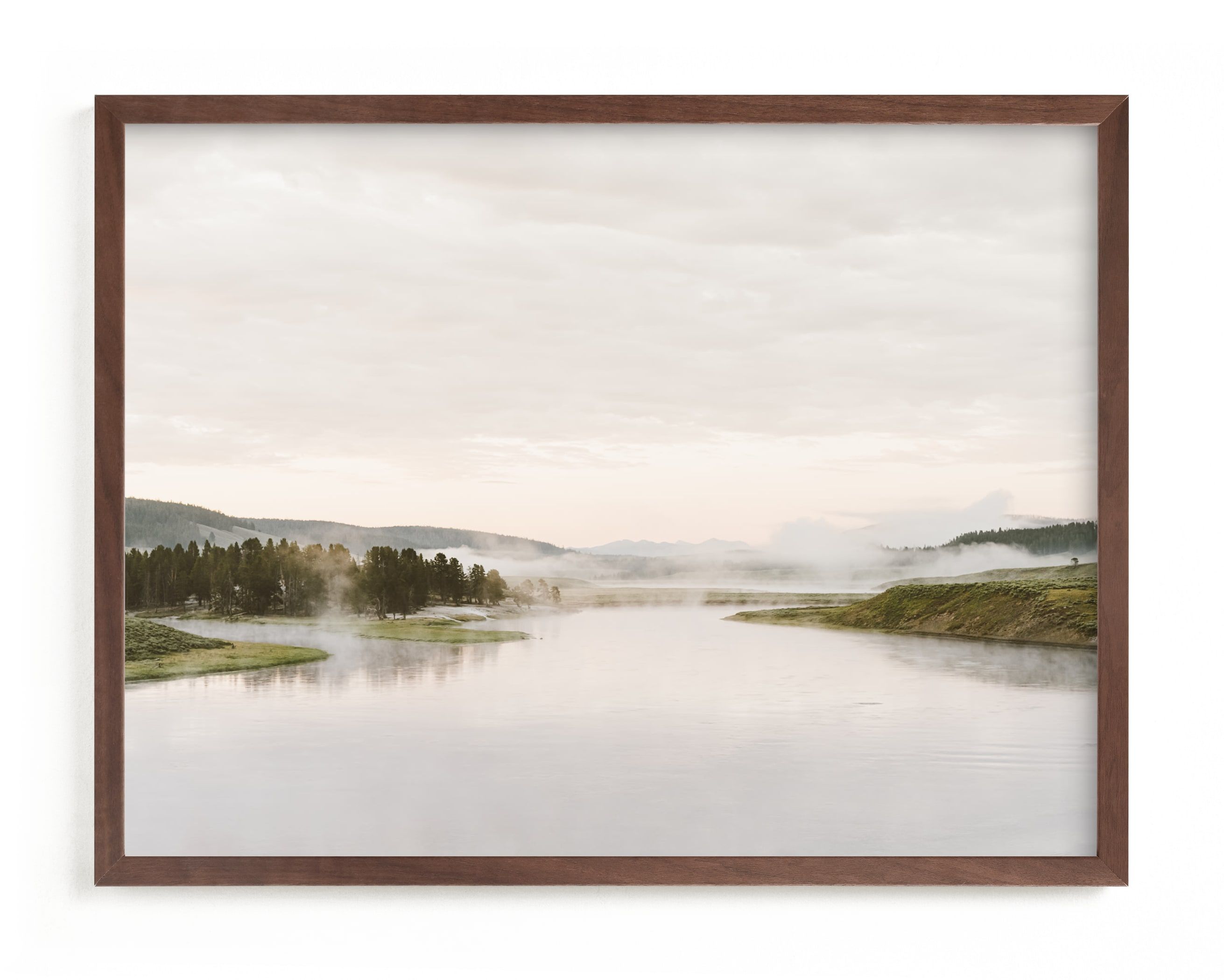 "Misty lake" - Photography Limited Edition Art Print by Kamala Nahas. | Minted