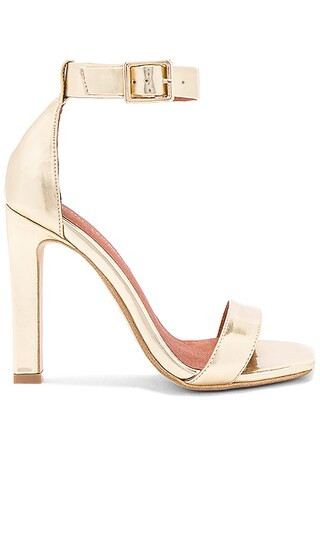 Jeffrey Campbell Obus Heels in Gold Mirror | Revolve Clothing