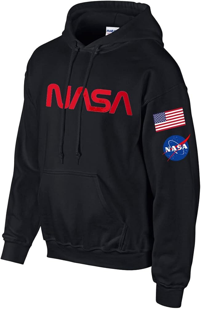 Studio 9Thirty3 Adult NASA Sweatshirt Hoodie with Flag and NASA logo, Gift for Space Enthusiast, ... | Amazon (US)
