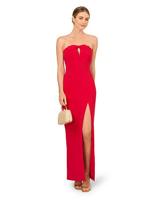 Adrianna Women's Crepe Sleeveless Slit Gown - Macy's | Macy's