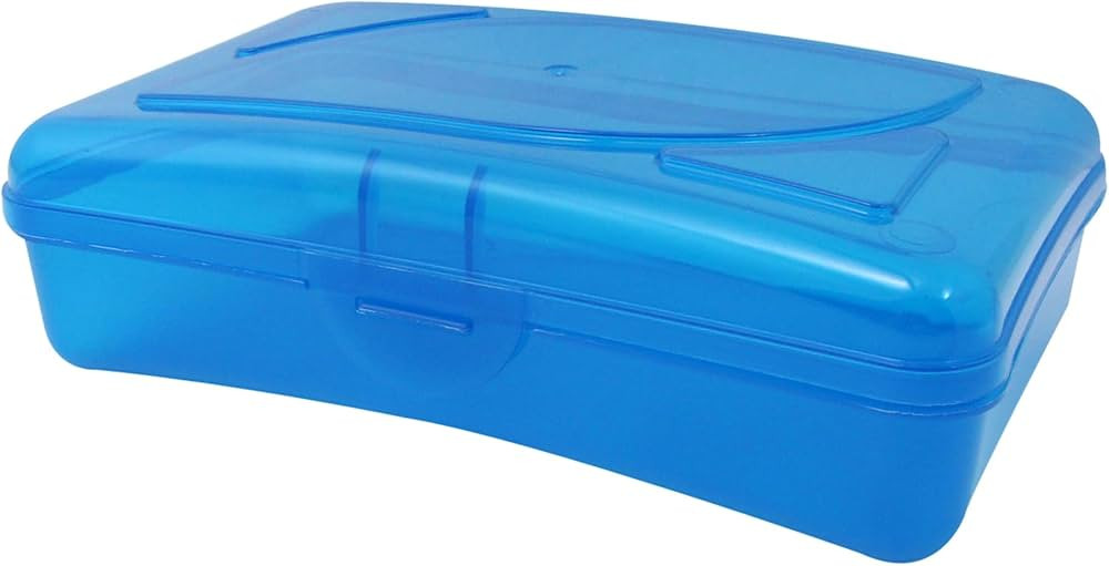 Cra-Z-Art Plastic School Box, 2-3/16"H x 5-3/16"W x 8" D, Assorted Colors | Amazon (US)