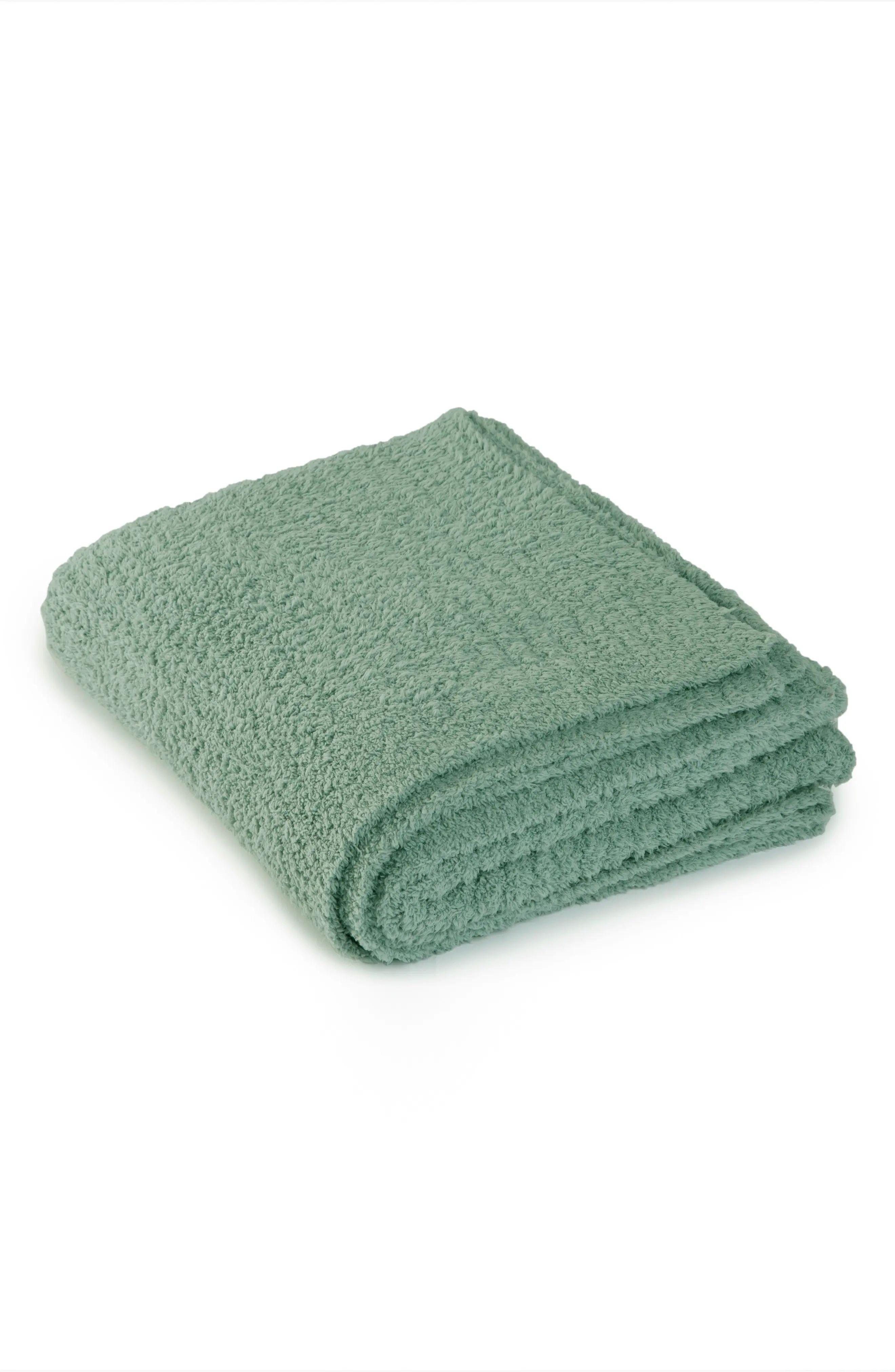 Barefoot Dreams Cozychic Ribbed Throw Blanket, Size One Size - Green | Nordstrom
