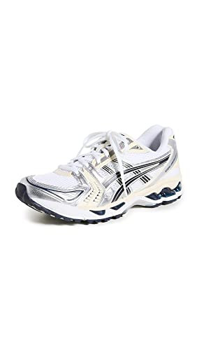ASICS Women's Gel-Kayano 14 Sportstyle Shoes, 5, White/Midnight | Amazon (US)