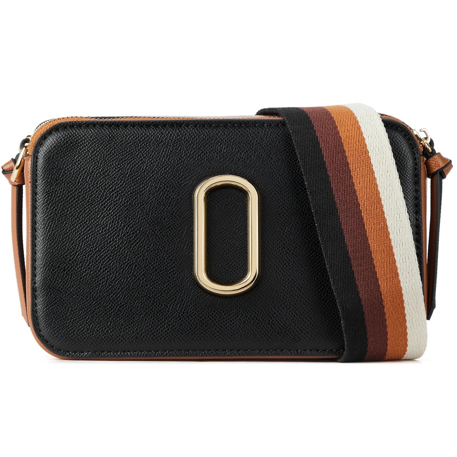 BOSTANTEN Crossbody Bags for Women Leather Snapshot Phone Purses Shoulder Handbags with 2 Adjusta... | Walmart (US)