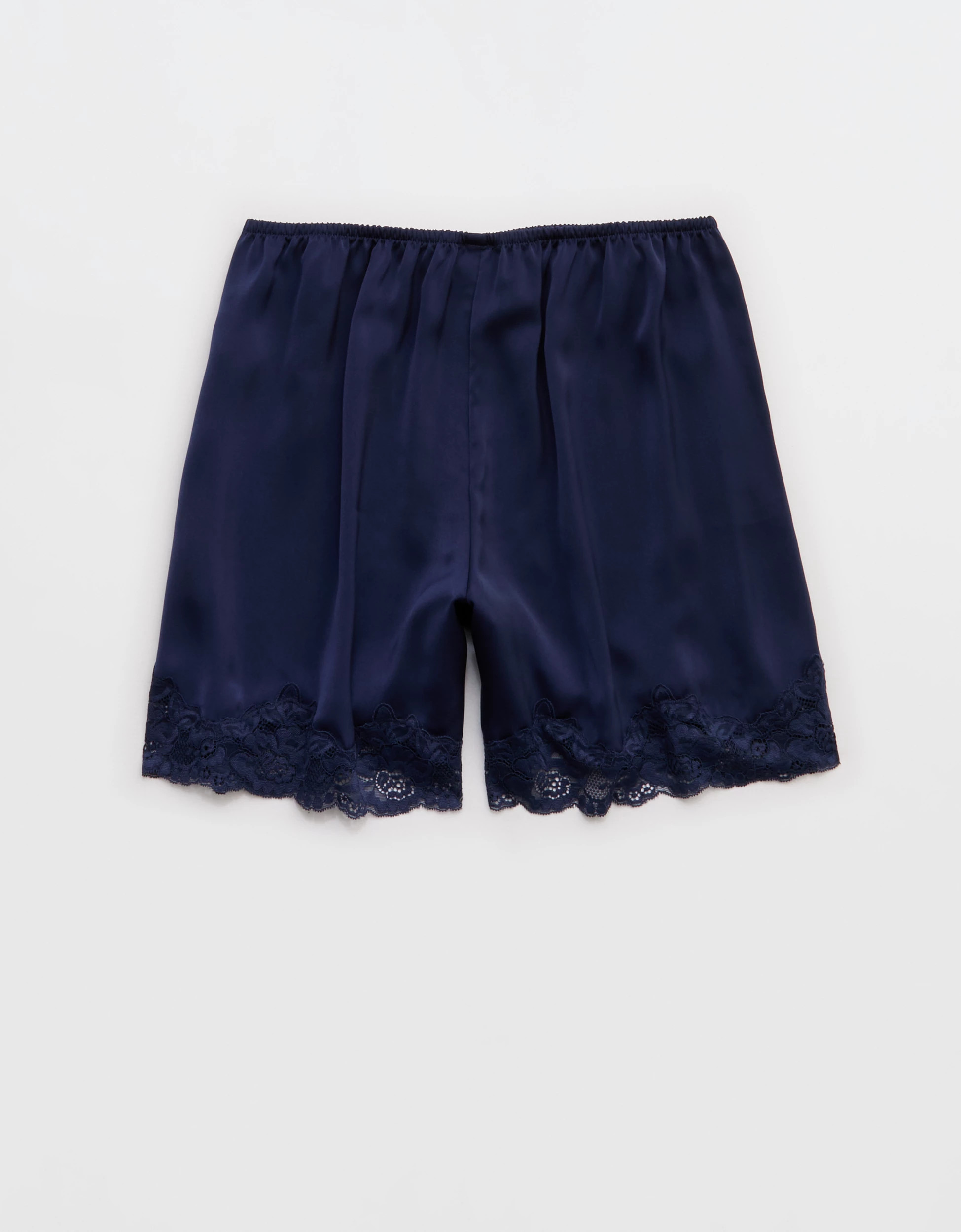 OVERSLEPT by Aerie Liquid Satin Lace Trim Short | Aerie