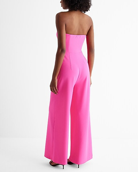 Strapless Wide Leg Jumpsuit | Express