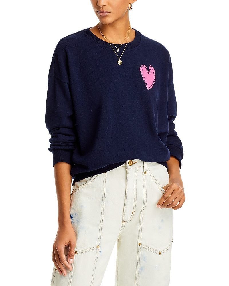 Aqua x Kerri Rosenthal Heart Patch Sweatshirt - 100% Exclusive | Bloomingdale's (US)